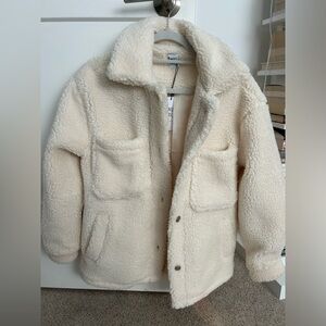 Princess Polly Caitii Sherpa Jacket, color: cream